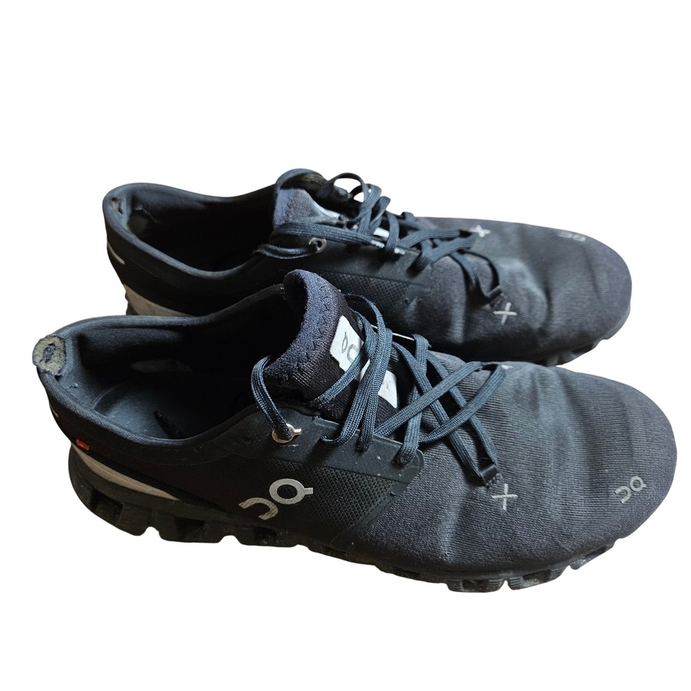 On Cloud‎ X Running Shoes Mens 11  Low Top Lace Up Black Athletic 60.98705